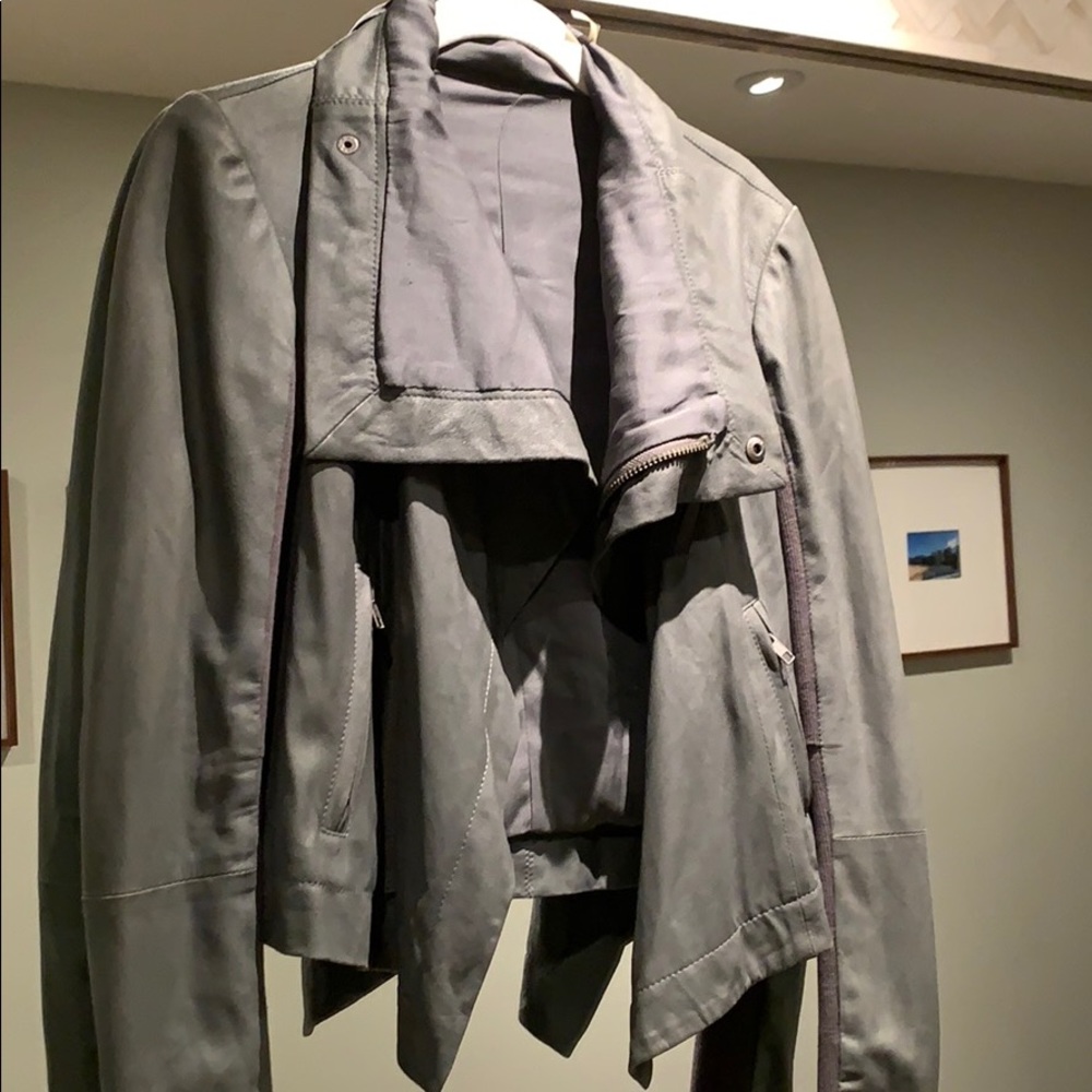 VEDA sage leather jacket